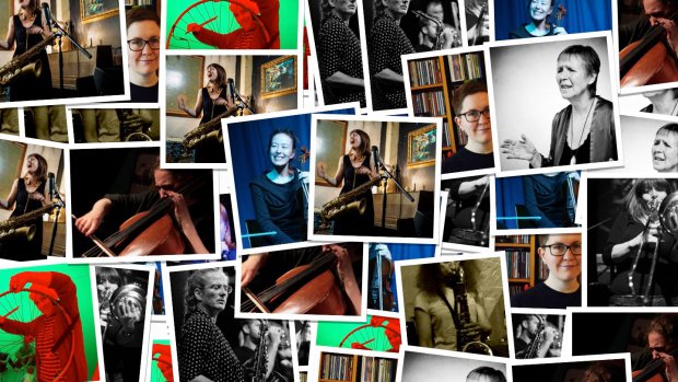 Photo montage of all the female improvisers in the series