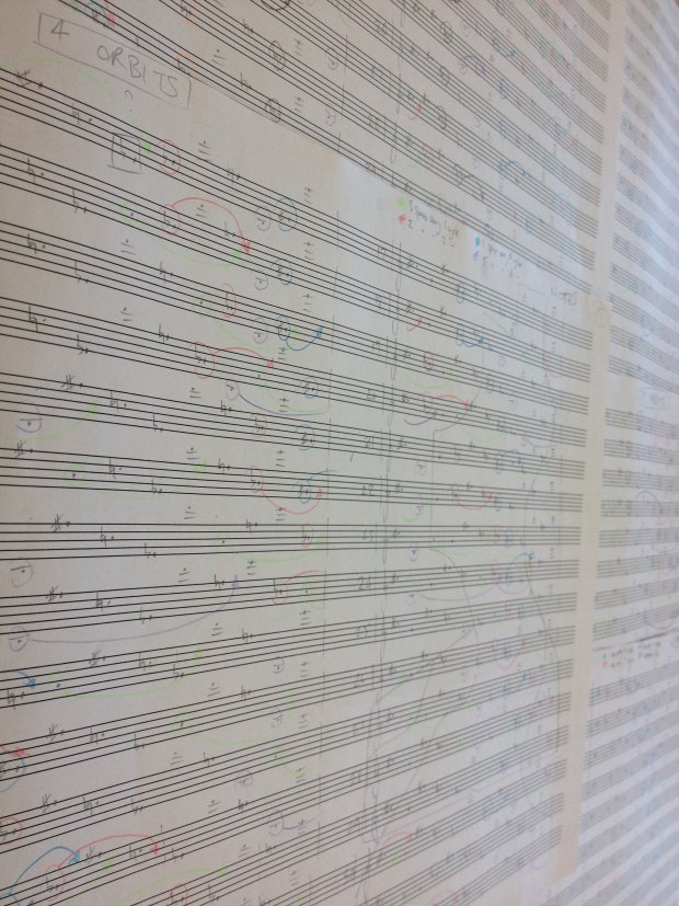 handwritten score