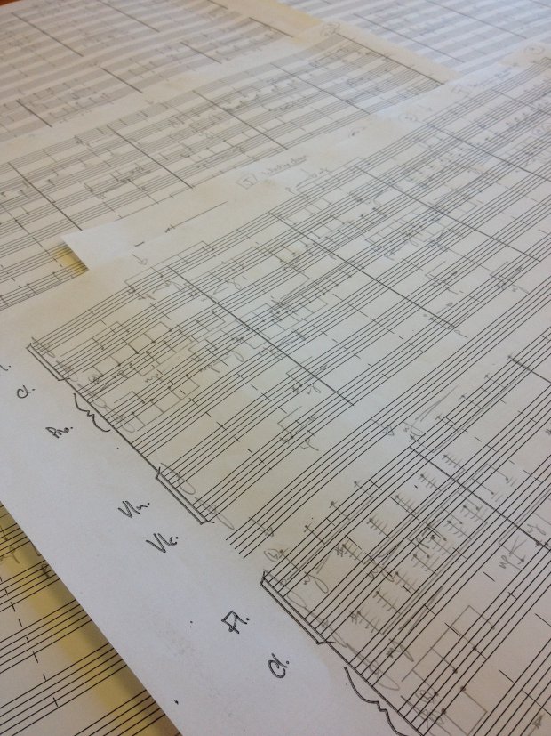 handwritten score